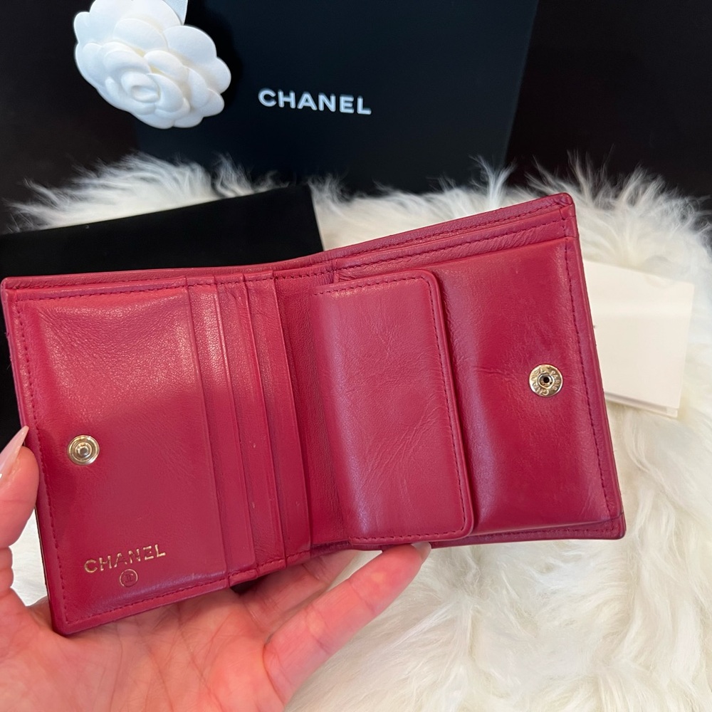 Chanel Quilted Caviar Compact Wallet - Picture 8 of 13